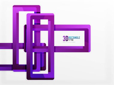 Dikdörtgen tüp elemanları, vektör arka plan