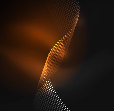 Tasarım şablonu parlayan parçacıkları dalga