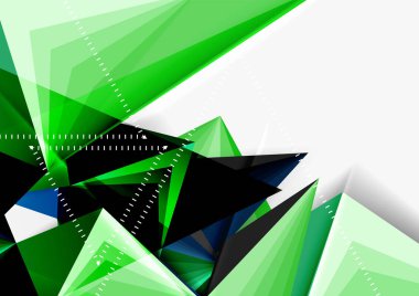 Vektör düşük Poli tarzı 3d üçgen çizgi