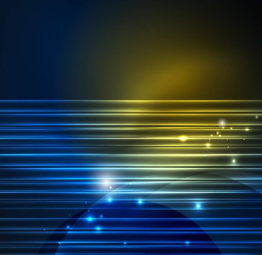 parlayan futuristik çizgiler