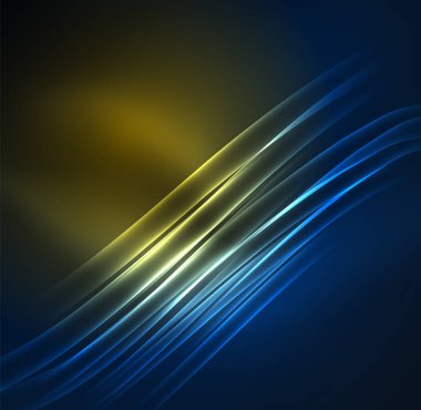 parlayan futuristik çizgiler