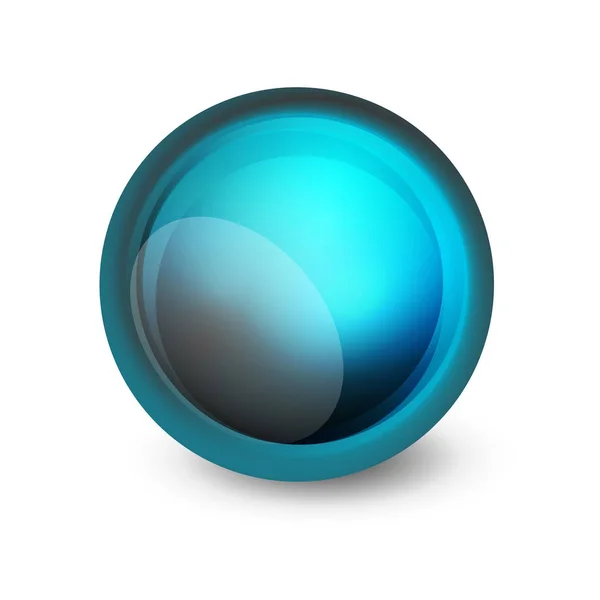 ガラス球、未来的な抽象的な要素 — ストックベクタ