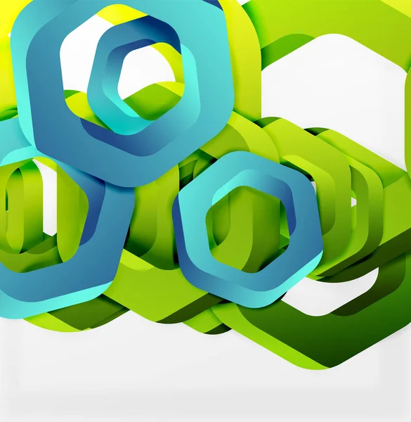 Üst üste gelen altıgenler arka planı Tasarla