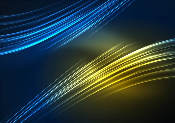 parlayan futuristik çizgiler