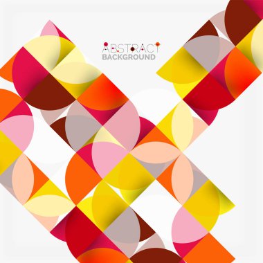 Modern geometrik arka plan daire