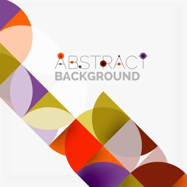 Modern geometrik arka plan daire