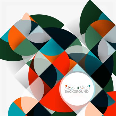 Modern geometrik arka plan daire