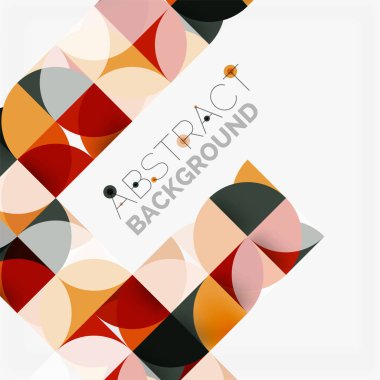 Modern geometrik arka plan daire