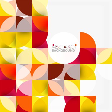 Modern geometrik arka plan daire