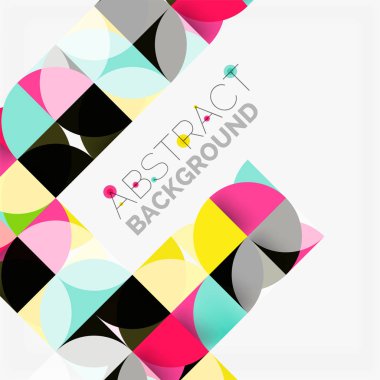 Modern geometrik arka plan daire