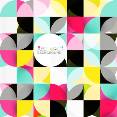 Modern geometrik arka plan daire