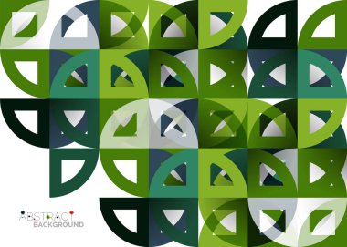 Kağıt daire kesim, mozaik mix geometrik desen tasarım