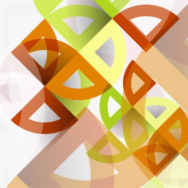 Kağıt daire kesim, mozaik mix geometrik desen tasarım