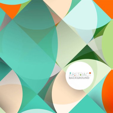 Kağıt daire kesim, mozaik mix geometrik desen tasarım