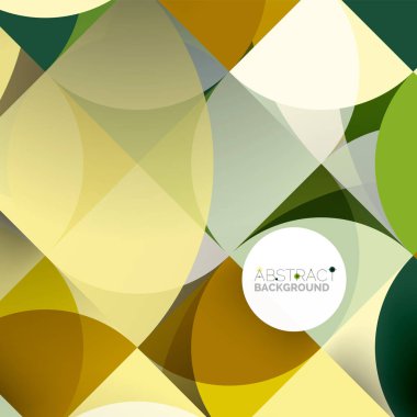 Kağıt daire kesim, mozaik mix geometrik desen tasarım