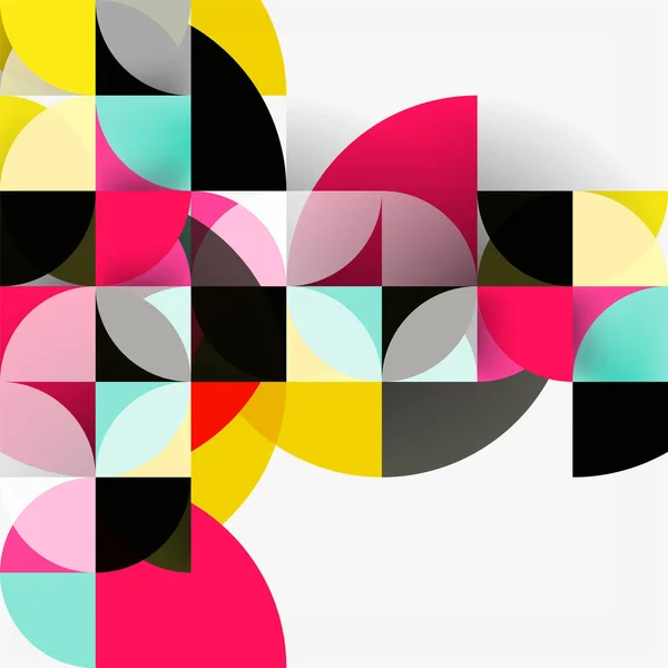 Moderna geometriska abstrakt bakgrund cirklar — Stock vektor