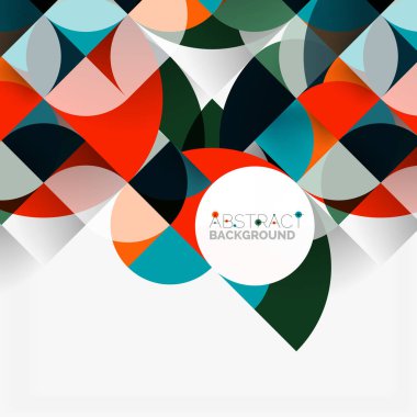 Modern geometrik arka plan daire