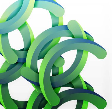 Modern 3d geometrik tarzı arka kemer dairesel çizgiler