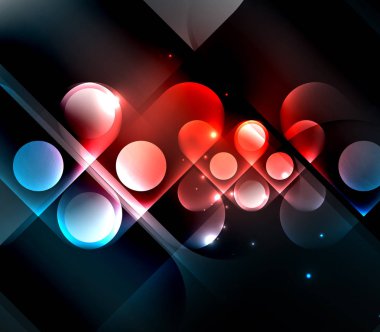 Vektör geometrik parlayan arka plan şekilleri