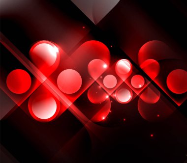 Vektör geometrik parlayan arka plan şekilleri