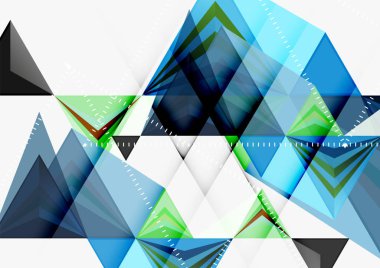 Üçgen düşük Poli vektör a4 boyutu geometrik soyut şablonu