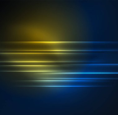 parlayan futuristik çizgiler