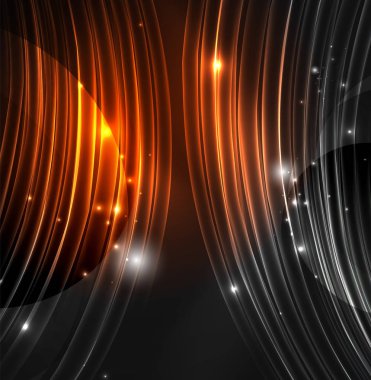 parlayan futuristik çizgiler