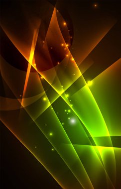 Vektör Kutup ışıkları kavramı arka plan