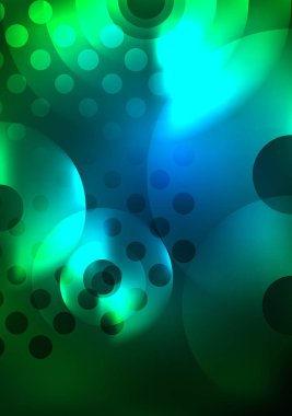 Karanlıkta parlayan daireler