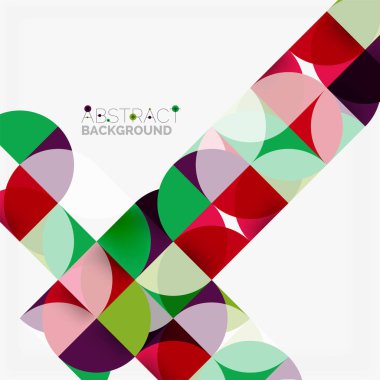 Modern geometrik arka plan daire