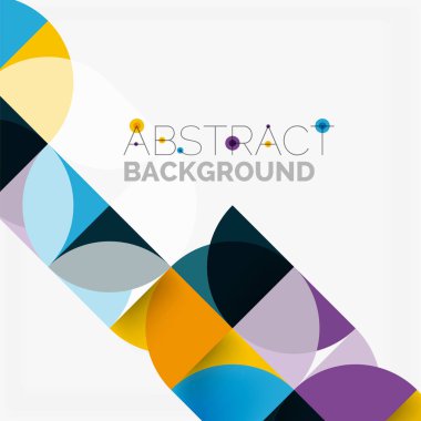 Modern geometrik arka plan daire