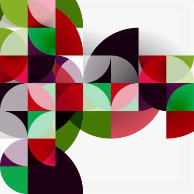 Modern geometrik arka plan daire