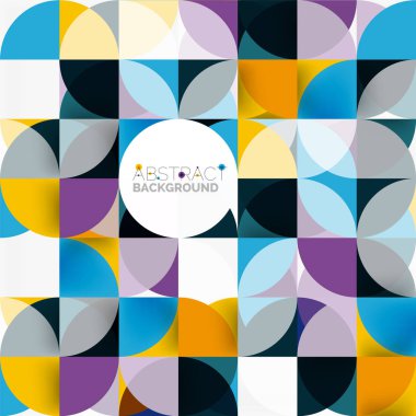 Modern geometrik arka plan daire