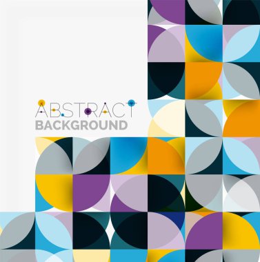 Modern geometrik arka plan daire