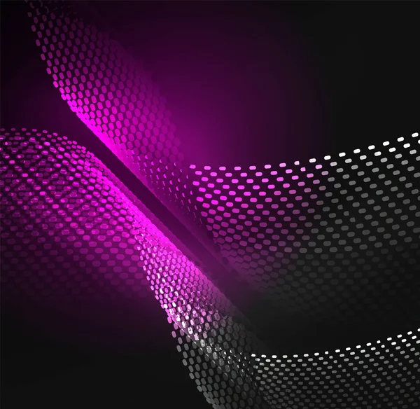 Tasarım şablonu parlayan parçacıkları dalga