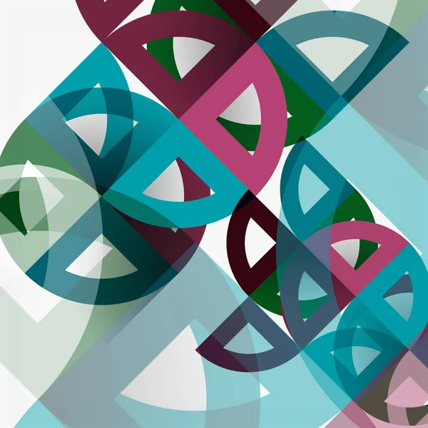 Kağıt daire kesim, mozaik mix geometrik desen tasarım