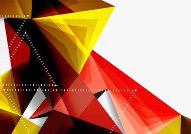 Vektör düşük Poli tarzı 3d üçgen çizgi