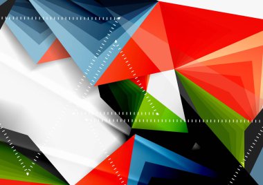 Vektör düşük Poli tarzı 3d üçgen çizgi