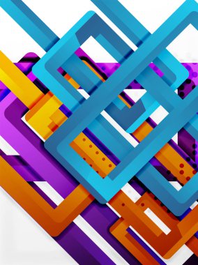 Dikdörtgen tüp elemanları, vektör arka plan