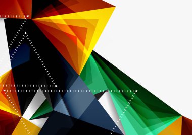 Vektör düşük Poli tarzı 3d üçgen çizgi