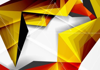 Vektör düşük Poli tarzı 3d üçgen çizgi