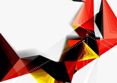 Vektör düşük Poli tarzı 3d üçgen çizgi