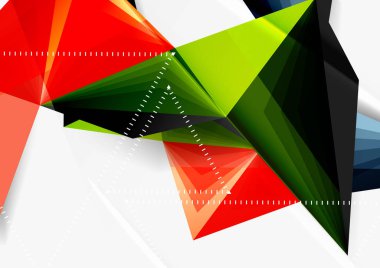 Vektör düşük Poli tarzı 3d üçgen çizgi