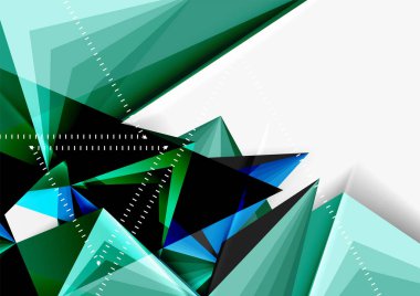 Vektör düşük Poli tarzı 3d üçgen çizgi