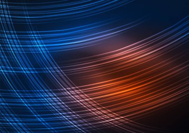 parlayan futuristik çizgiler