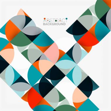 Modern geometrik arka plan daire