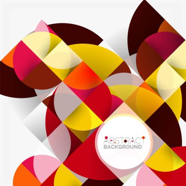 Modern geometrik arka plan daire