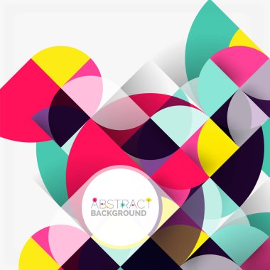 Modern geometrik arka plan daire