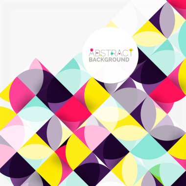 Modern geometrik arka plan daire