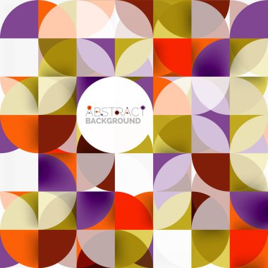 Modern geometrik arka plan daire